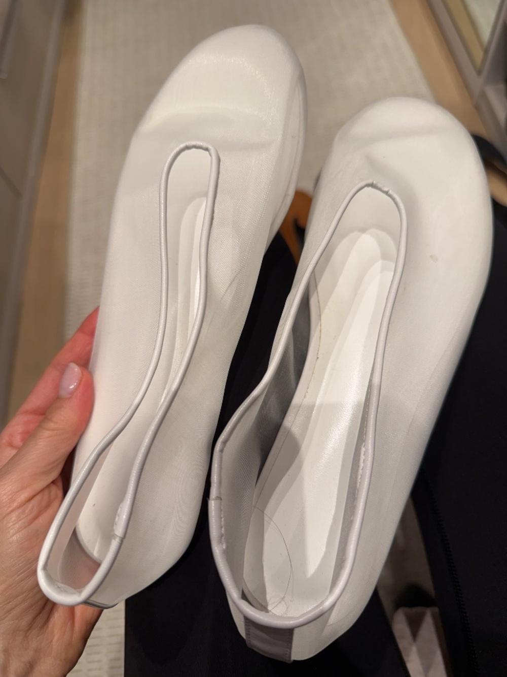 PROENZA SCHOULER 4 pair Ballerina Flats slides mules white beige tan black size8 - Picture 2 of 11